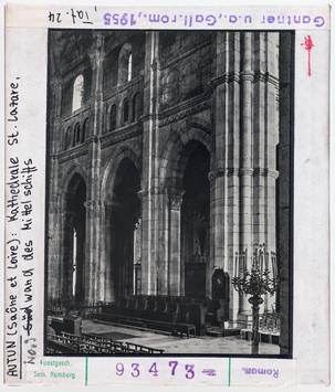 Vorschaubild Autun: Kathedrale Saint-Lazare, Südwand des Mittelschiffs 